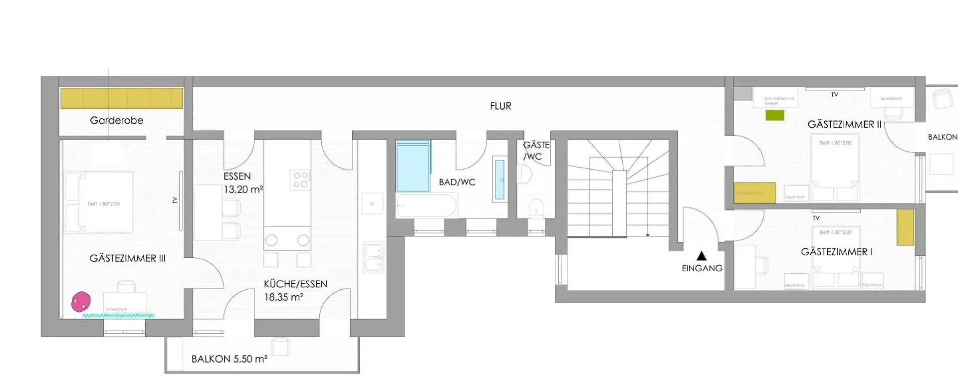 Helles Zimmer Mit Kingsize-Bett City Airport City Airport Mannheim Privatunterkunft