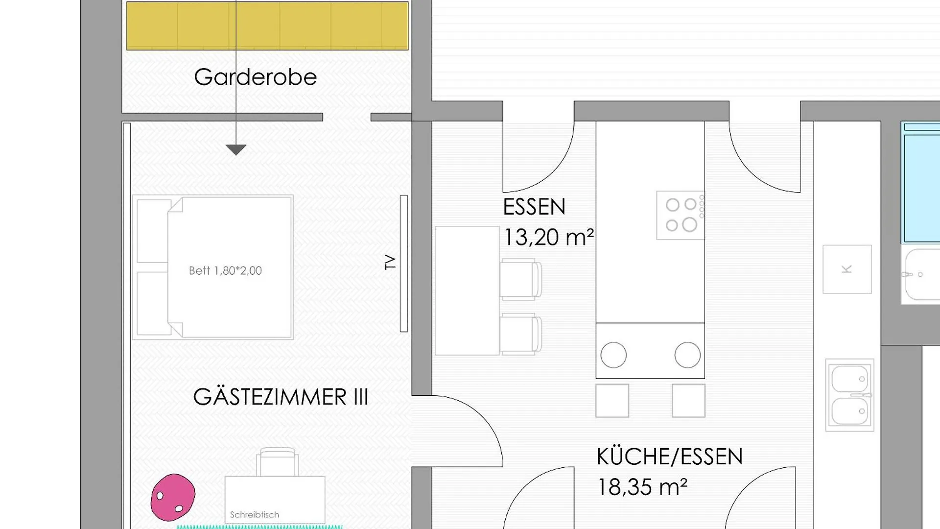 Helles Zimmer Mit Kingsize-Bett City Airport City Airport Mannheim Privatunterkunft